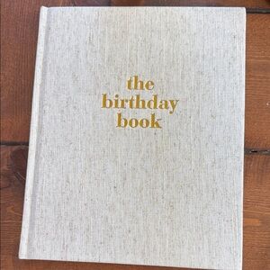 The Birthday Memory Book with Gold Text